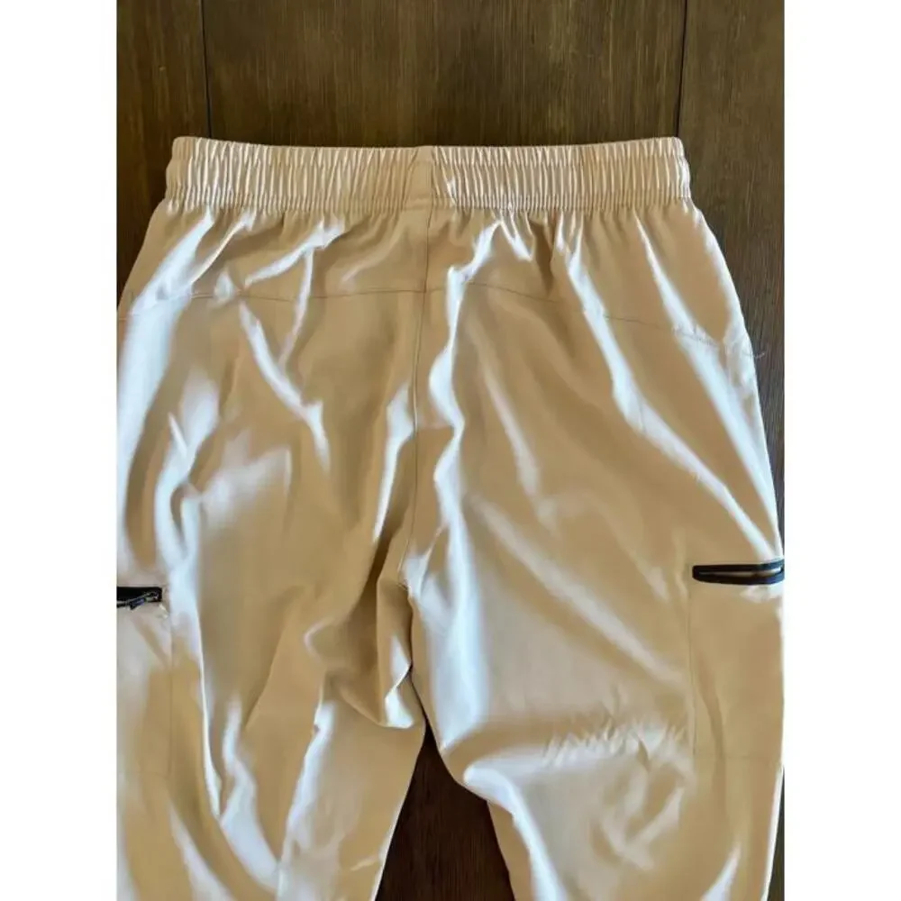 Women’s URBEST Beige Stretch Jogger Pants XS Techwear Style - Picture 6 of 9